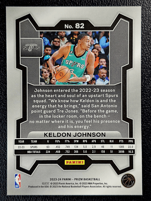 Keldon Johnson Base Card