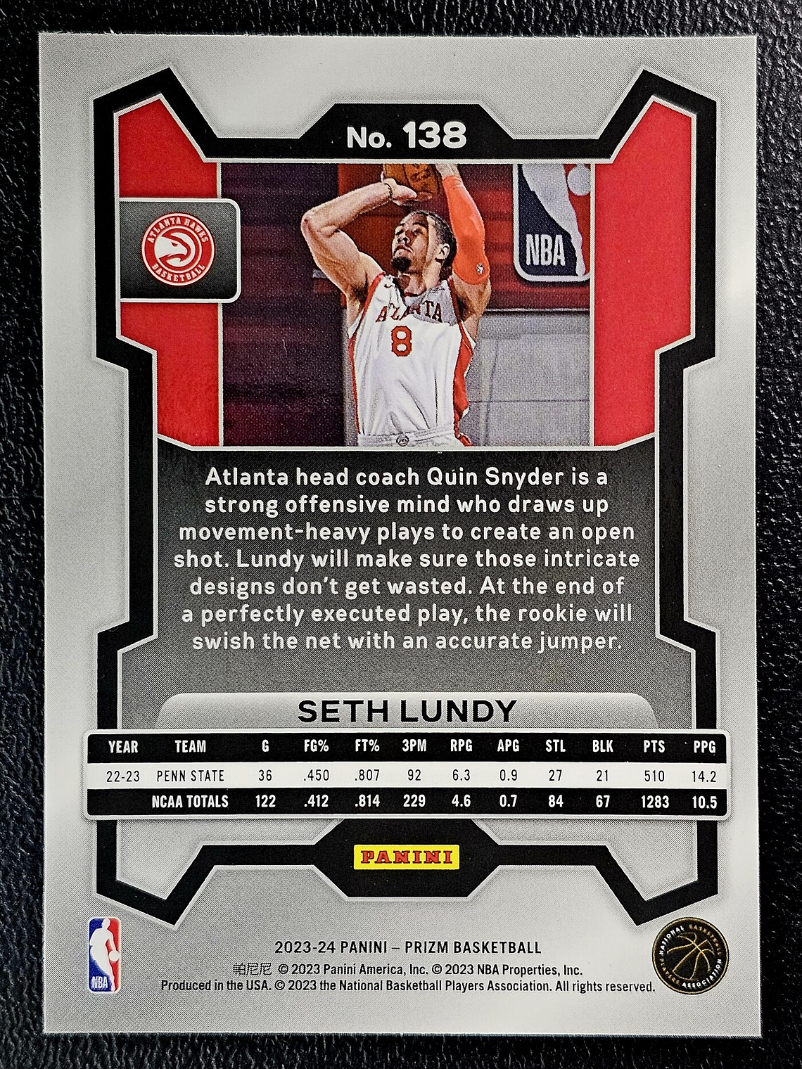 Seth Lundy Rookie Card 2