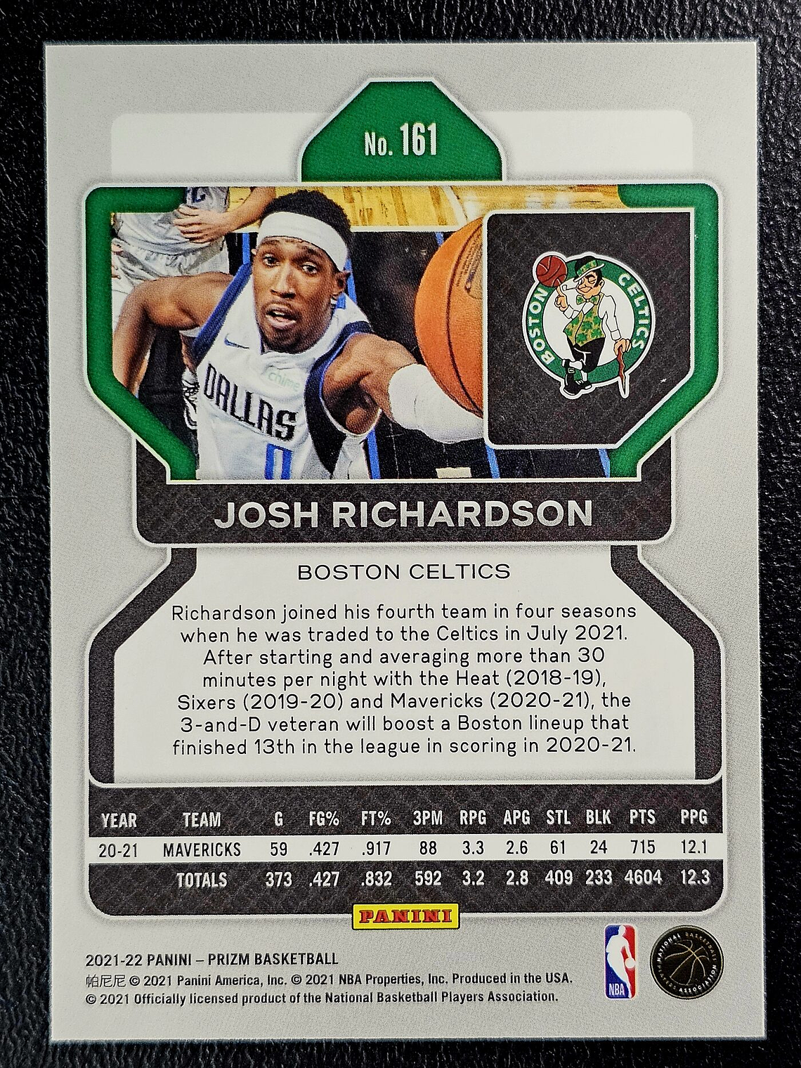 Josh Richardson Base Card 2