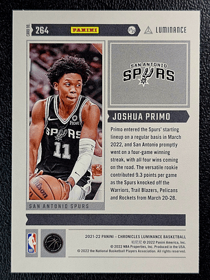 Joshua Primo Rookie Card