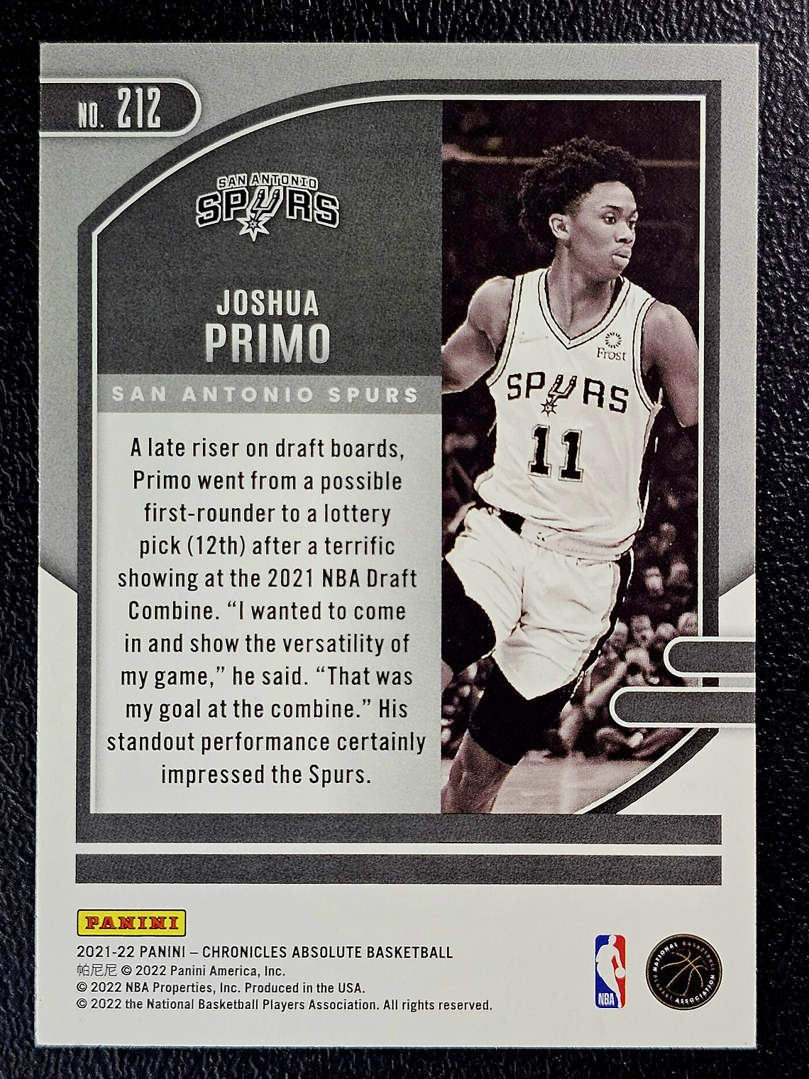  Joshua Primo Rookie Card 2