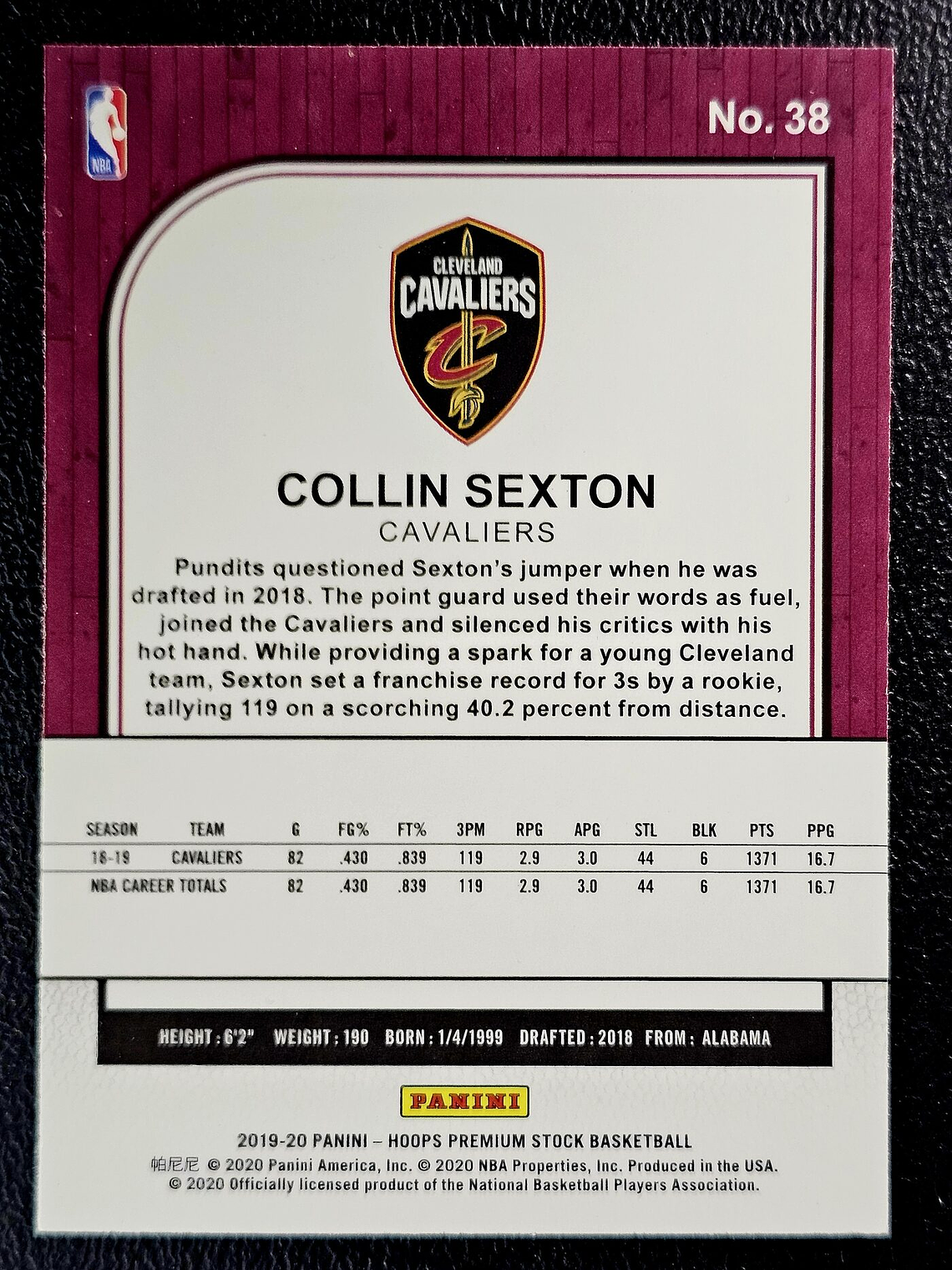 Collin Sexton Base Card 2
