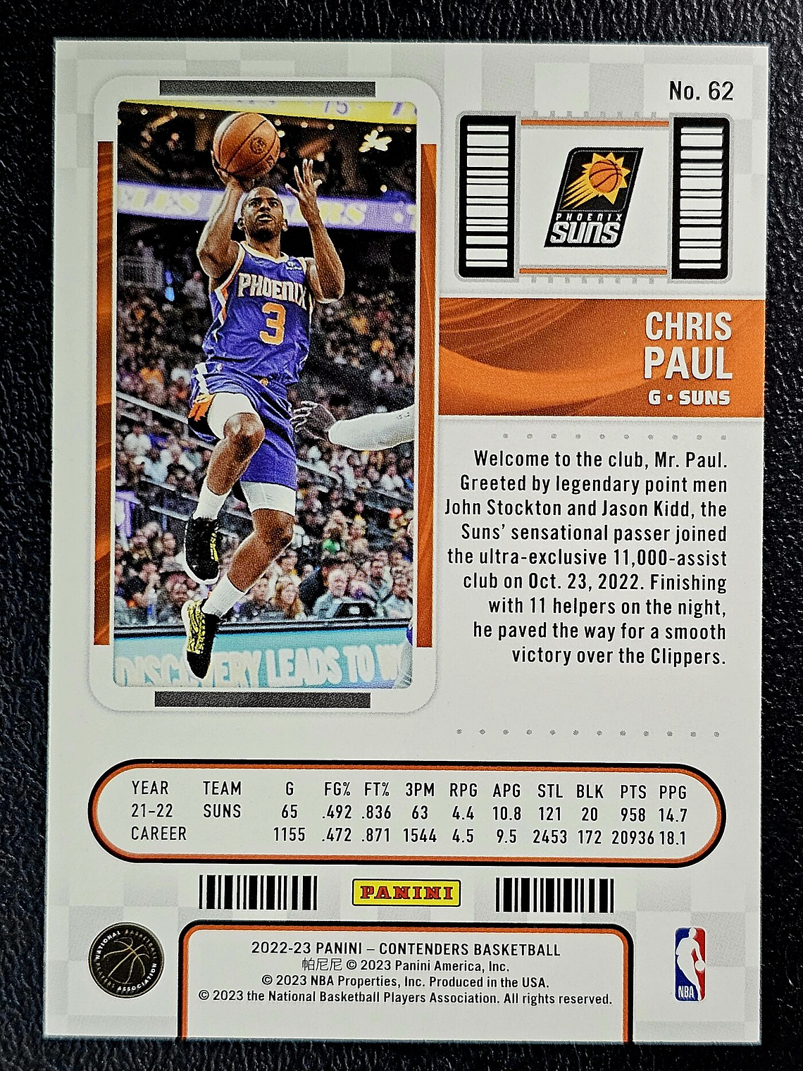 Chris Paul Base Card 2