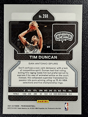  Tim Duncan Base Card