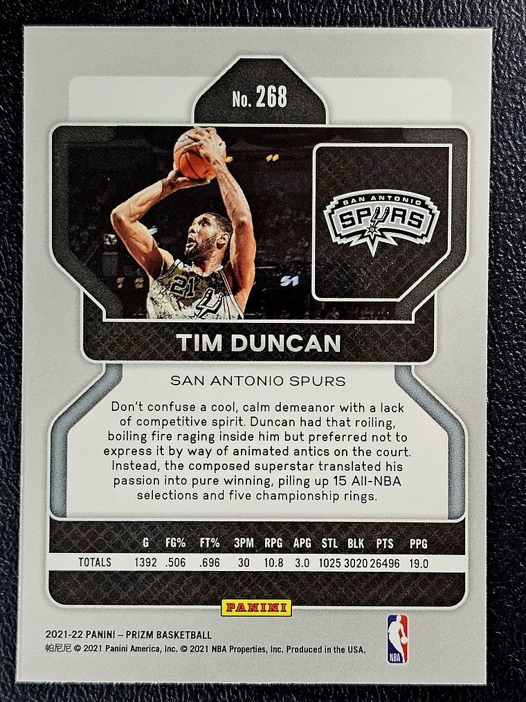  Tim Duncan Base Card 2