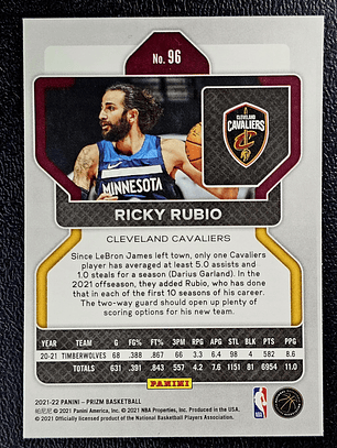 Ricky Rubio Base Card