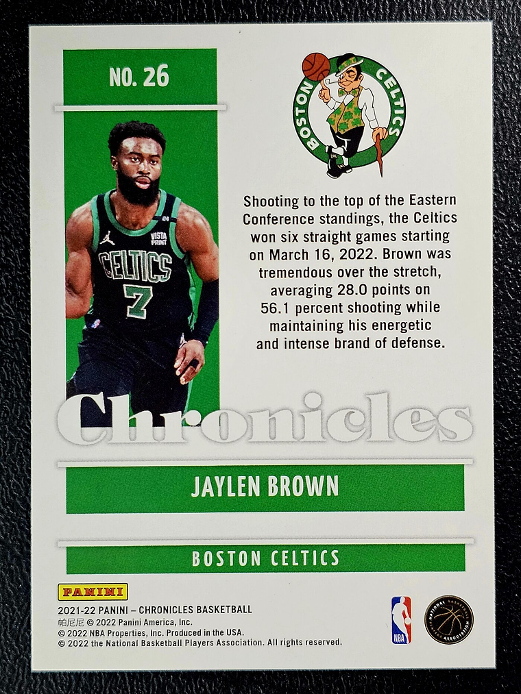 Jaylen Brown Base Card 2