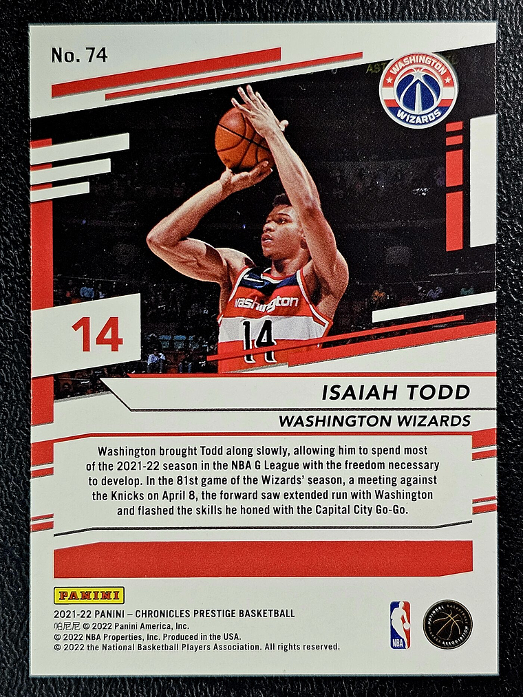 Isaiah Todd Rookie Card 2