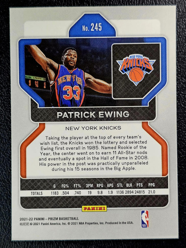 Patrick Ewing Base Card 2