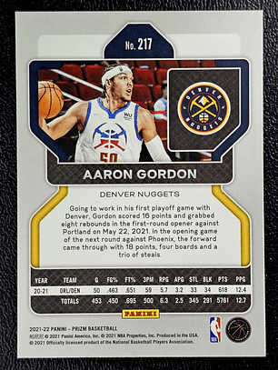  Aaron Gordon Base Card