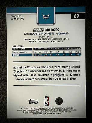 Miles Bridges Base Card