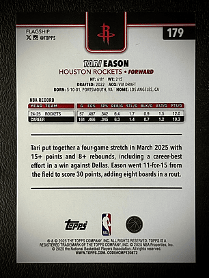 Tari Eason Base Card