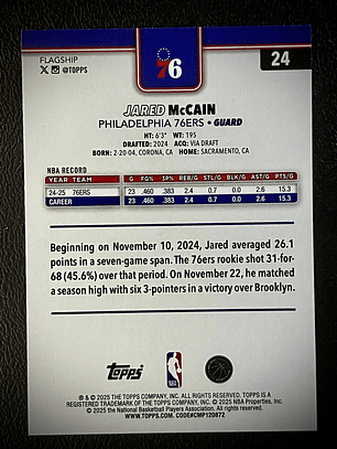 Jared McCain base card