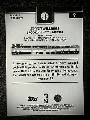 Ziaire Williams base card