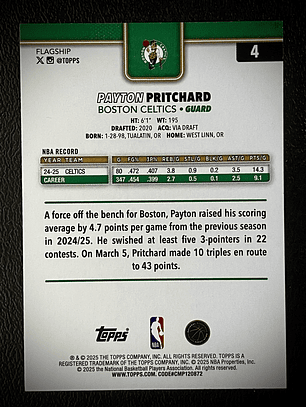 Payton Pritchard base card