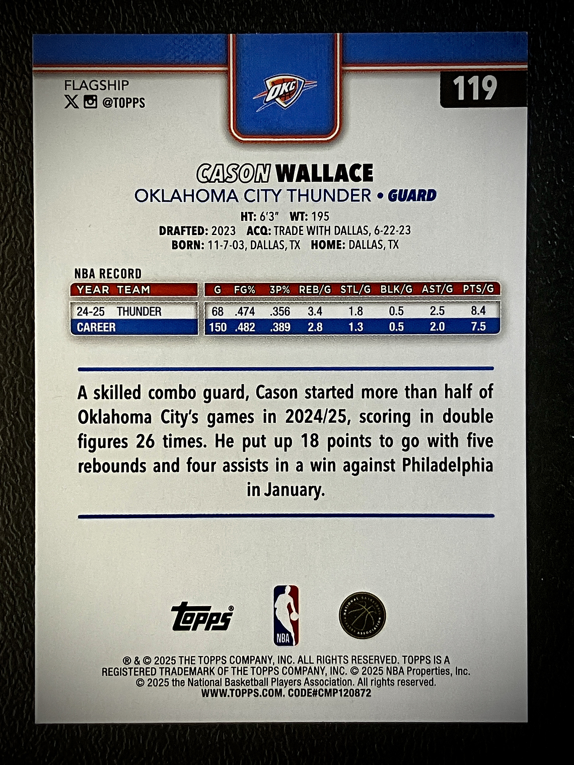 Cason Wallace base card 2