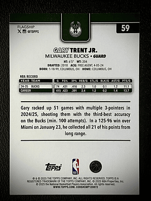 Gary Trent Jr. base card