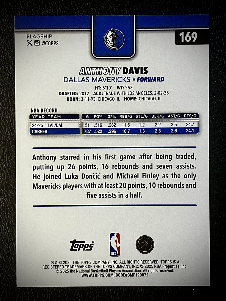 Anthony Davis base card 2