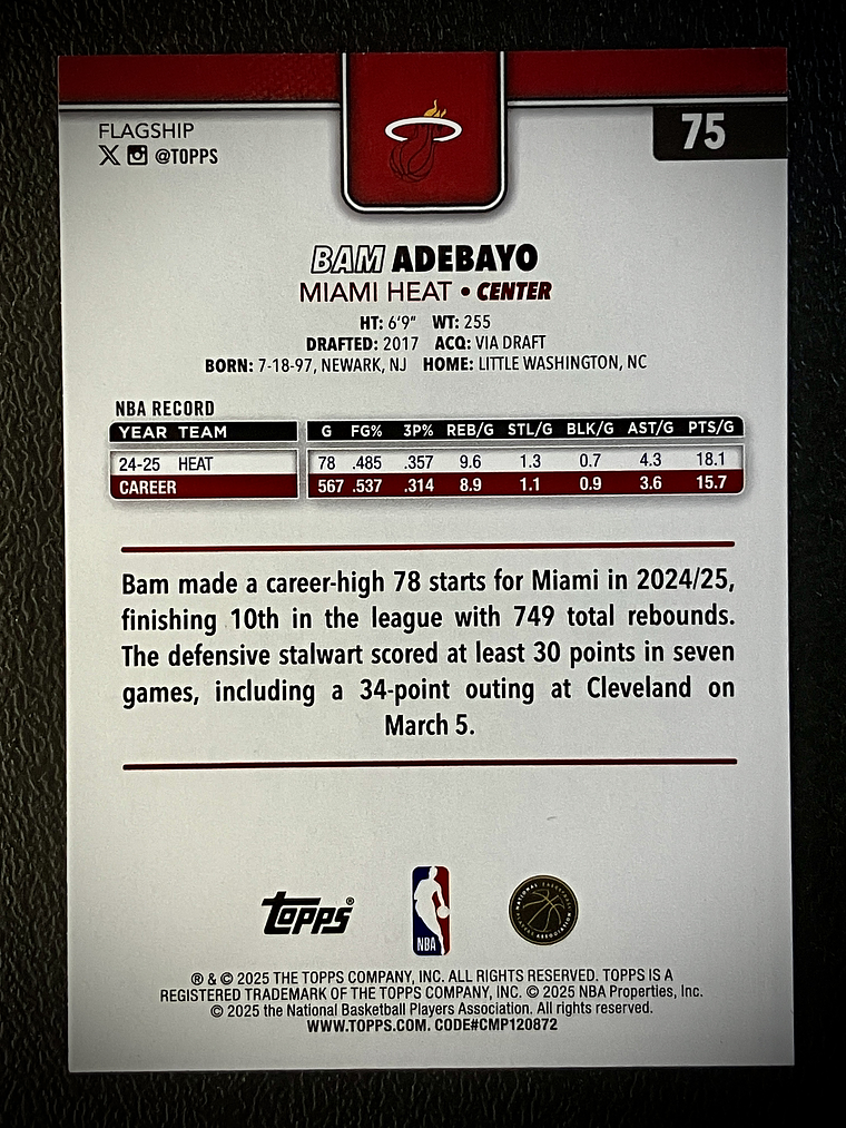 Bam Adebayo base card 2