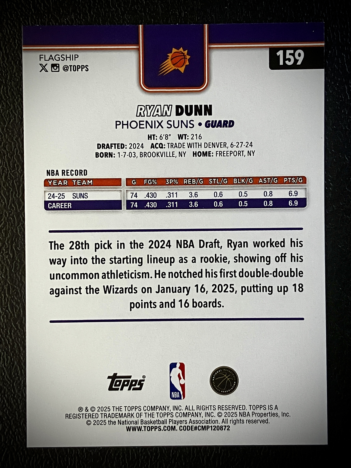 Ryan Dunn base card 2