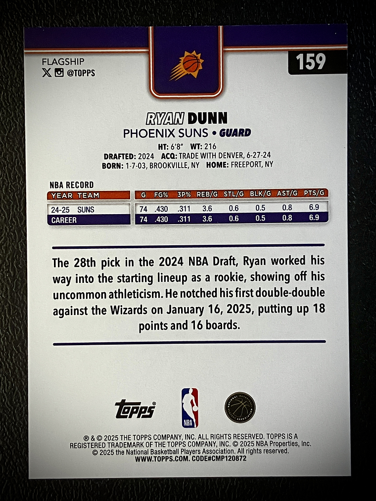 Ryan Dunn base card 2