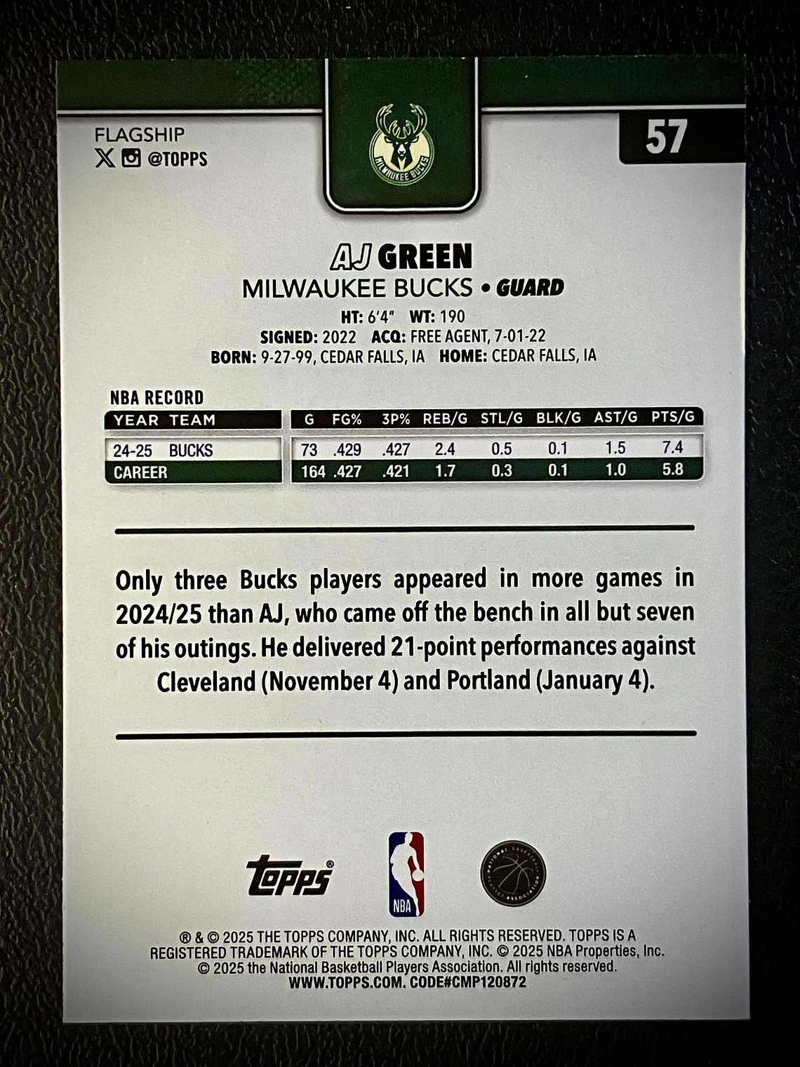 AJ Green base card 2