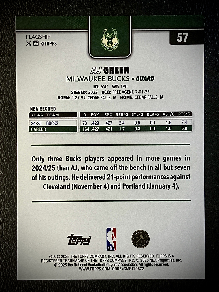 AJ Green base card 2