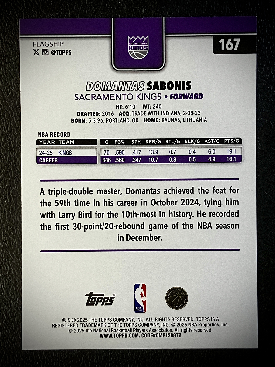  Domantas Sabonis base card 2