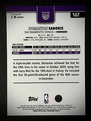  Domantas Sabonis base card