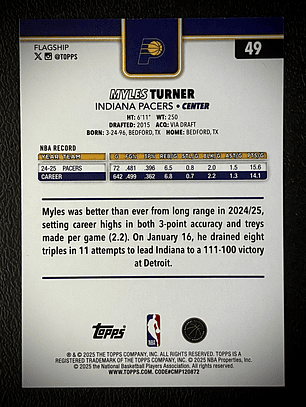 Myles Turner base card
