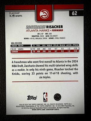 Zaccharie Risacher base card