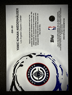 Yanic Konan-Niederhauser insert card