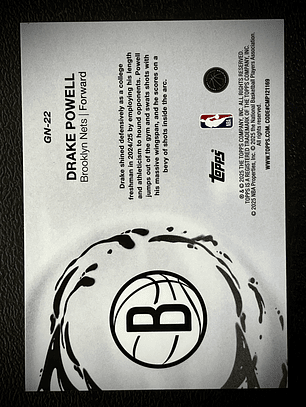 Drake Powell insert card