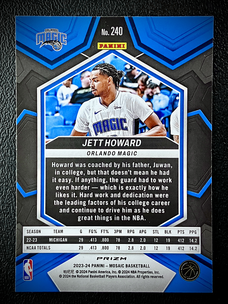 Jett Howard Parallel Rookie Card 2