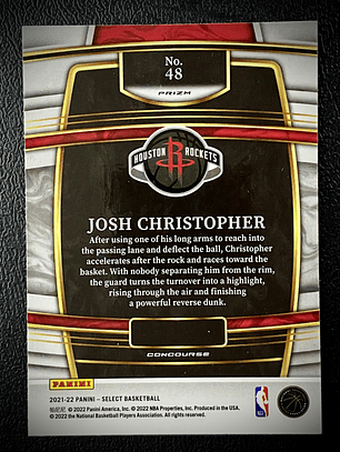 Josh Christopher-parallel rookie card