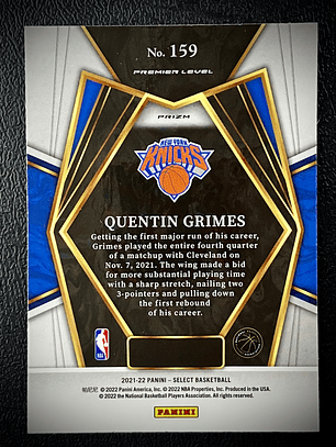 Quentin Grimes-parallel rookie card