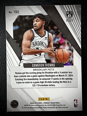 Cameron Thomas-base card