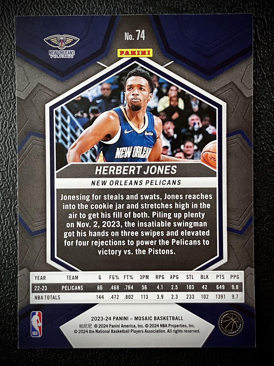 Herbert Jones-base card 2