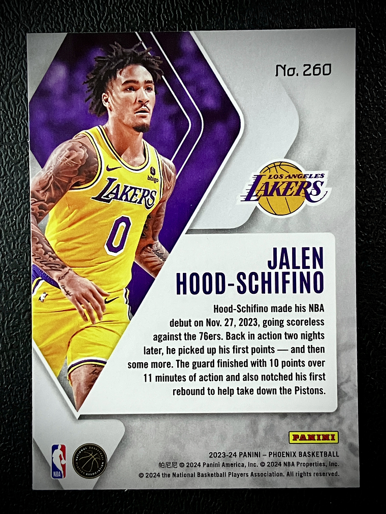 Jalen Hood-Schifino-parallel rookie card 2