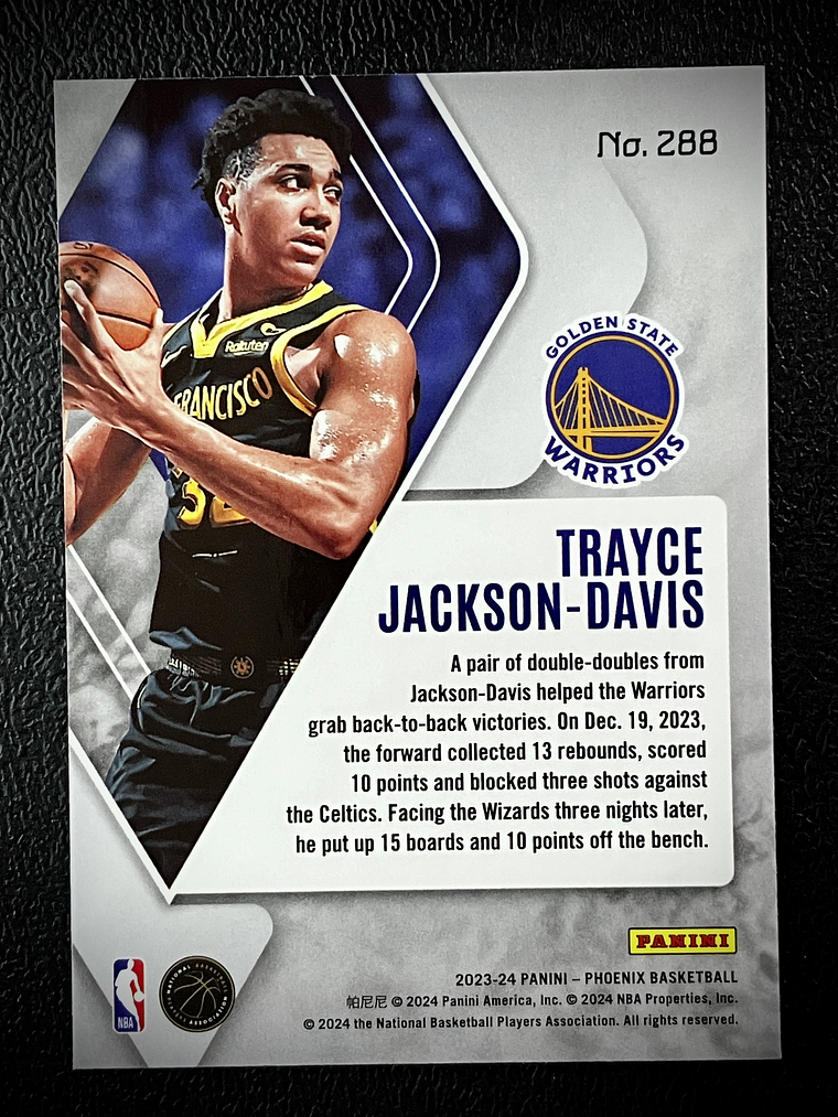 Trayce Jackson-Davis-rookie card 2