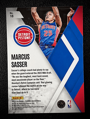 Marcus Sasser-rookie insert card