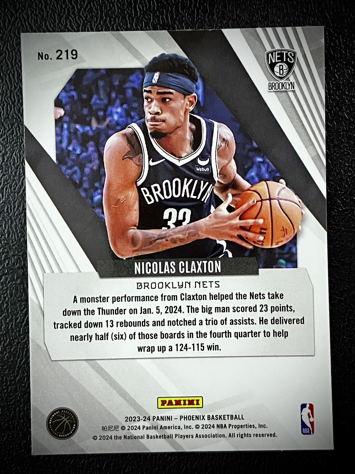Nicolas Claxton Sport Card  2