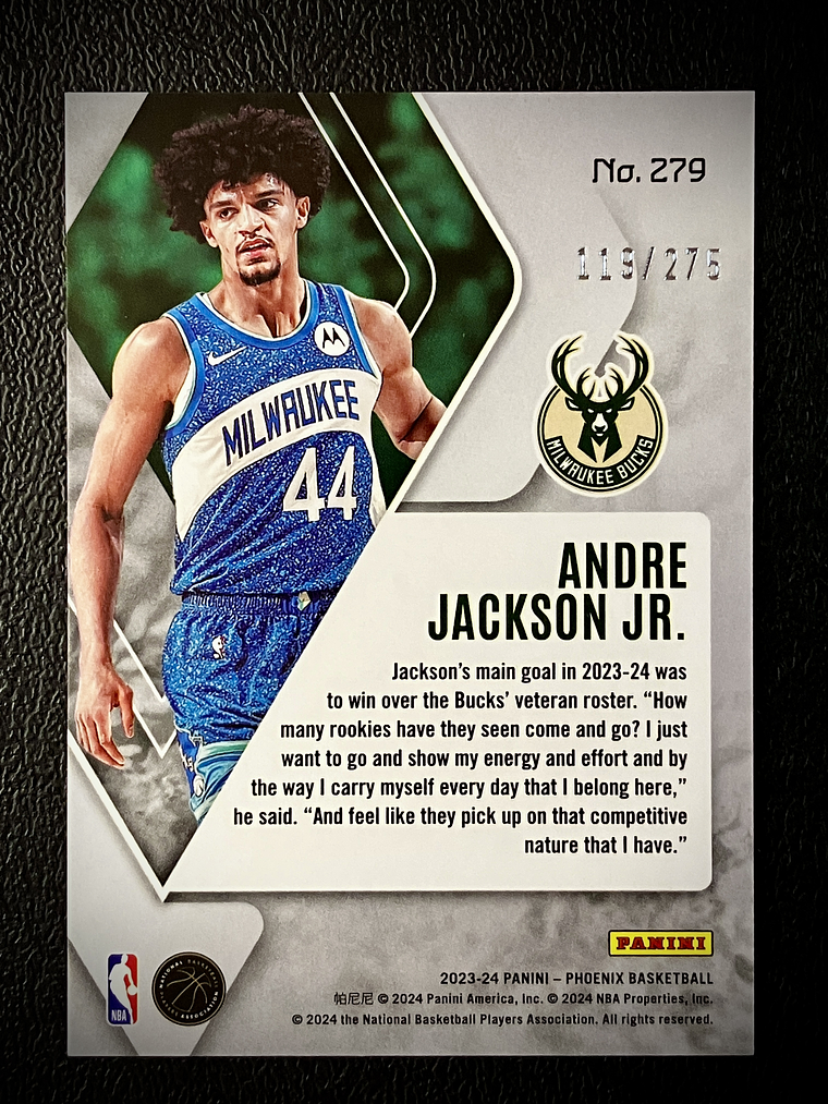 Andre Jackson Jr. Sport Card /275 2