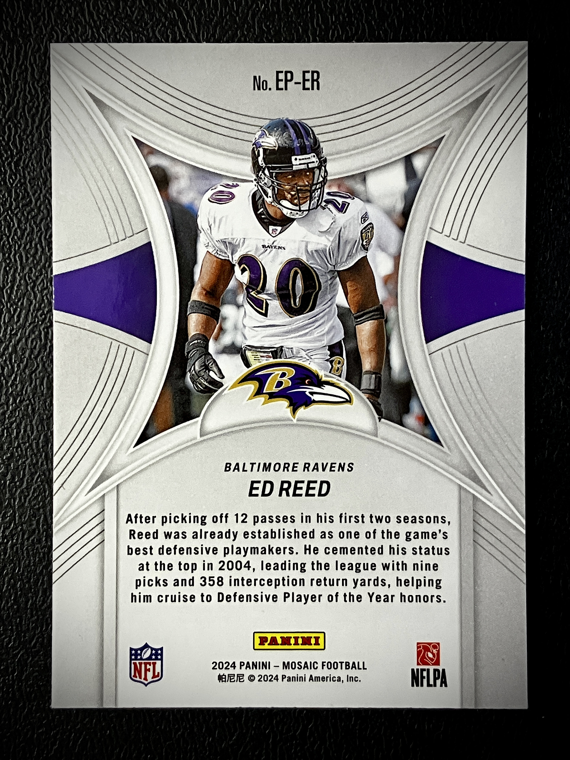 Ed Reed Sport Card  2