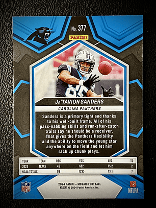 Ja'Tavion Sanders Sport Card 