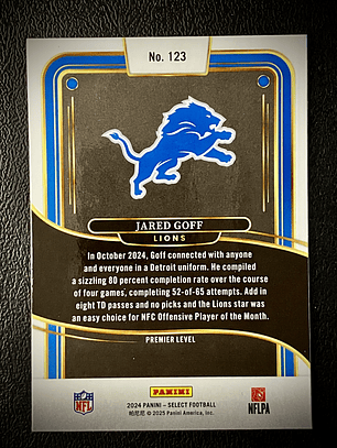 Jared Goff Sport Card 