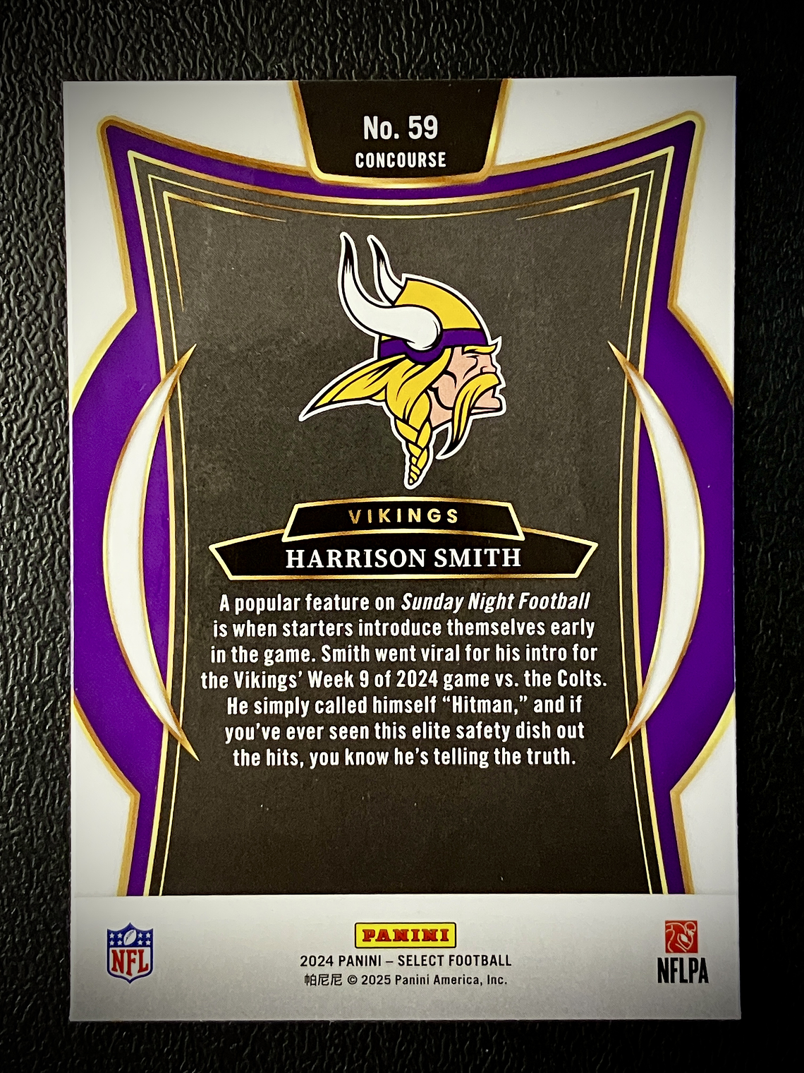 Harrison Smith Sport Card  2