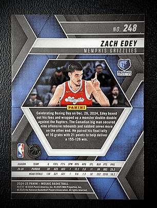Zach Edey Rookie Card