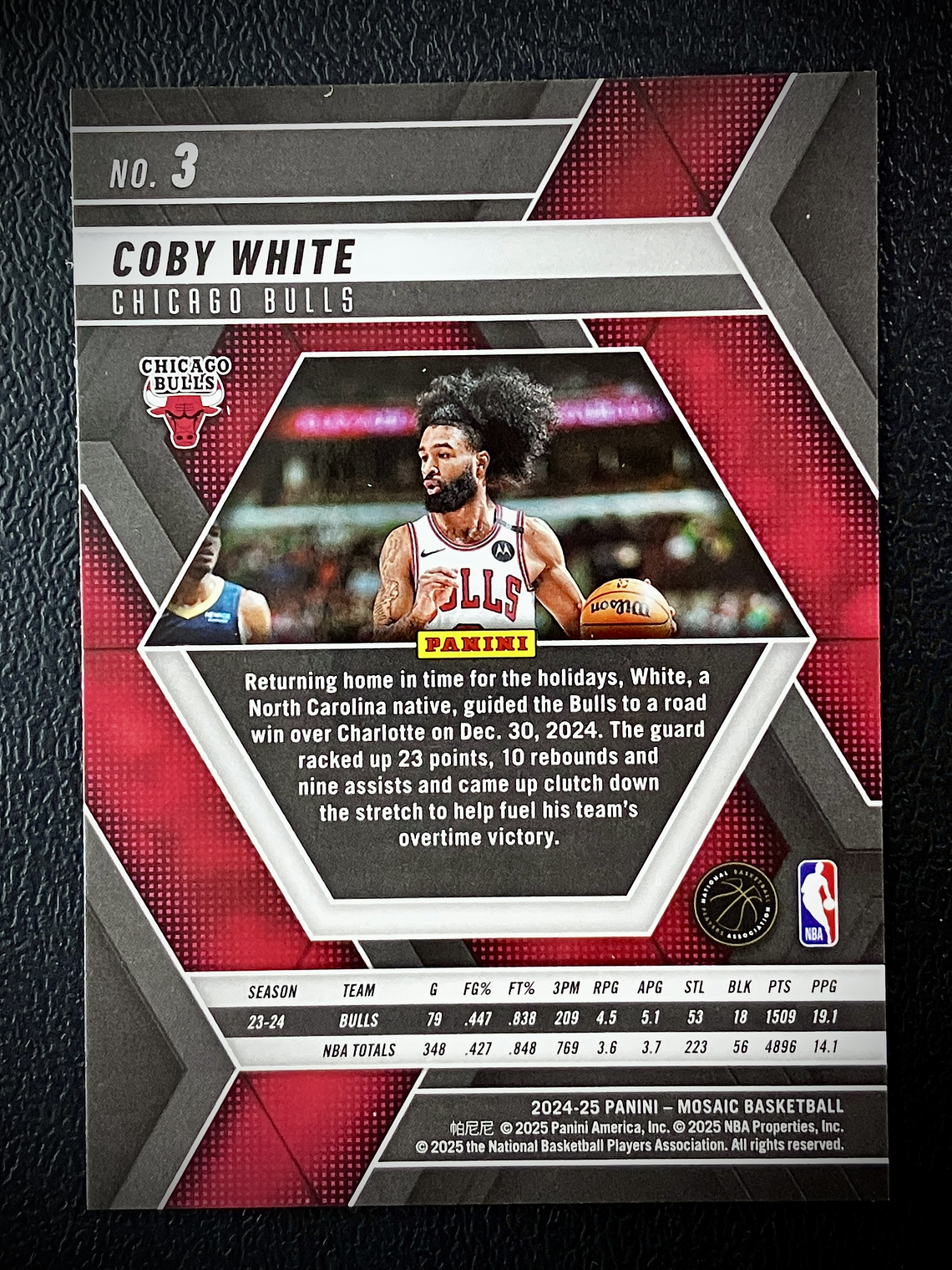 Coby White Sport Card  2