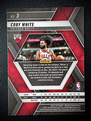 Coby White Sport Card 